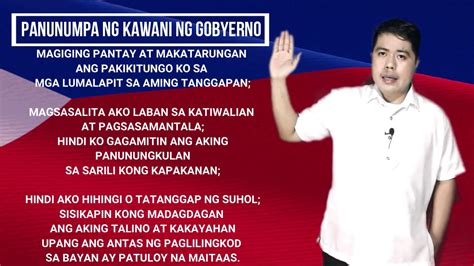 panunumpa ng kawani ng gobyerno|CSC launches new Panunumpa ng Lingkod Bayan.